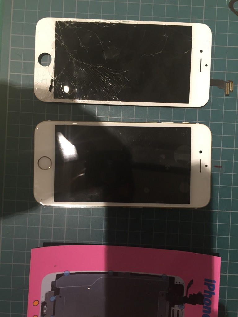 iPhone6ガラスわれ修理は30-40分でお返しできます。