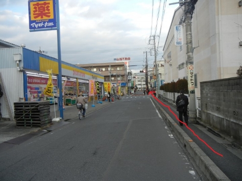 スマスタイル戸田店までの案内写真
